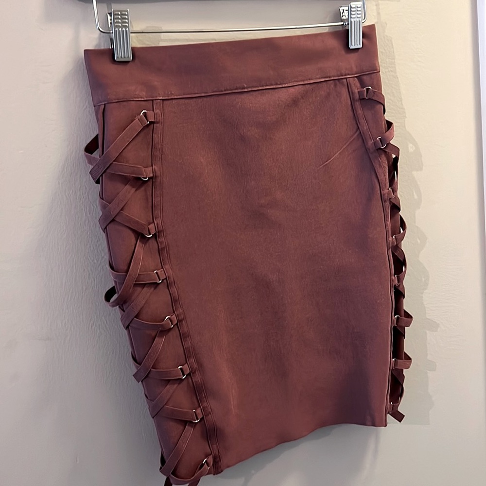 12th heart mauve bandage skirt